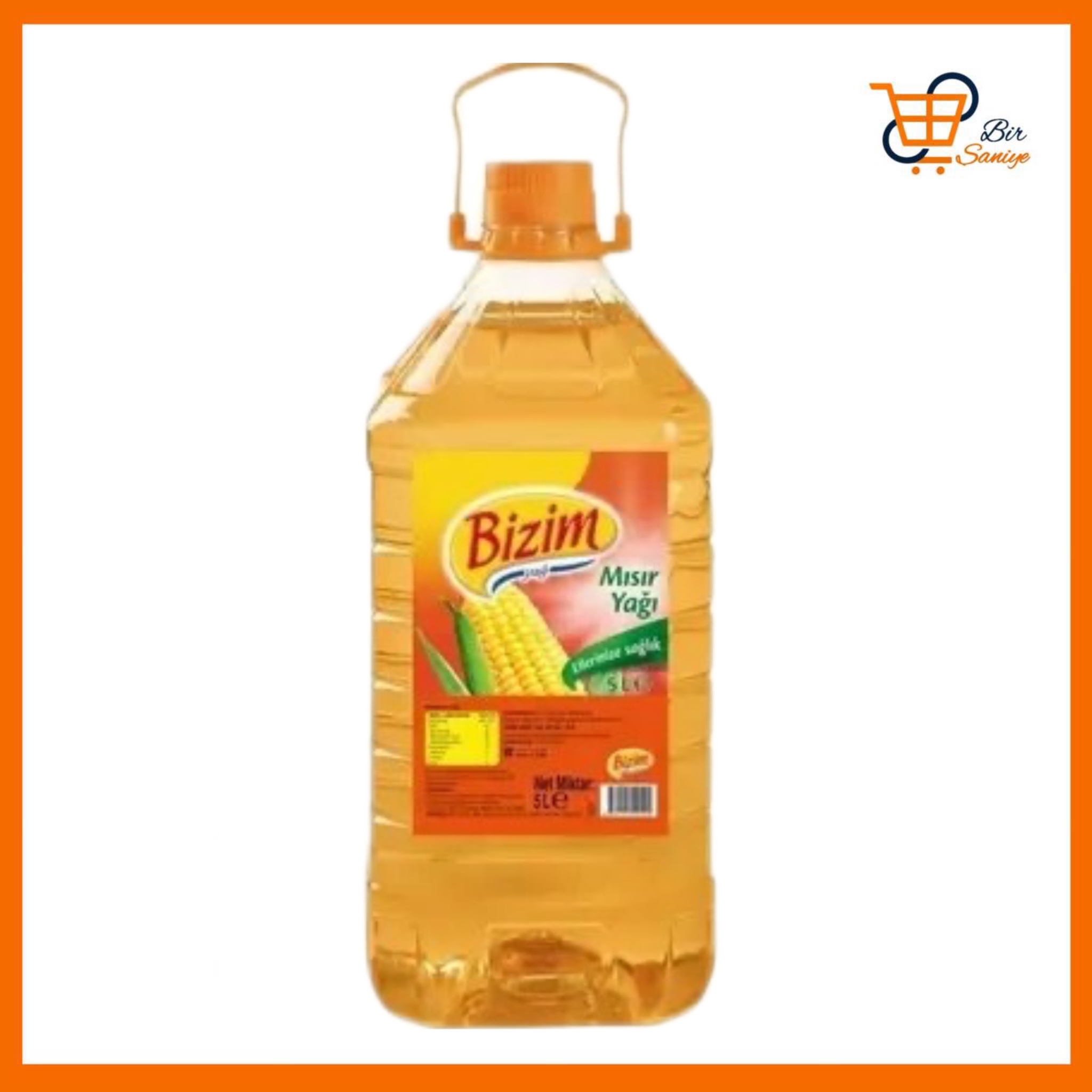 روغن ذرت بیزیم حجم 5 لیتری پلاستیکی Bizim